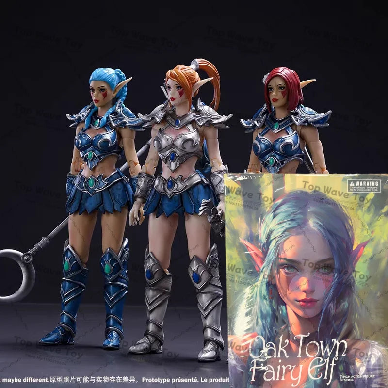NEUHEIT 1/12 Maßstab Sammlerfigur Eichenwald Fee Elfenwache Abenteuerwelt Kampffigur Frauen Actionfigur Soldatenmodell