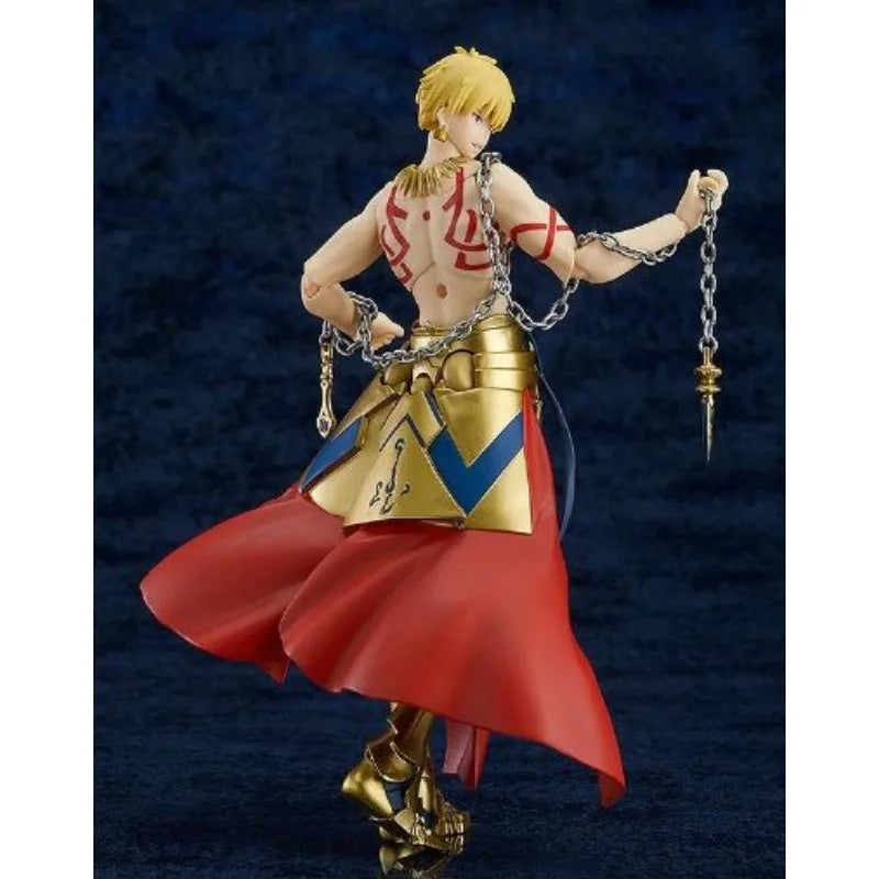 Max Factory Figma #300 Gilgamesh-160mm PVC/ABS Doll Movable Joints Armor Accents All-Ages Collectible Anime Figurine with Stand