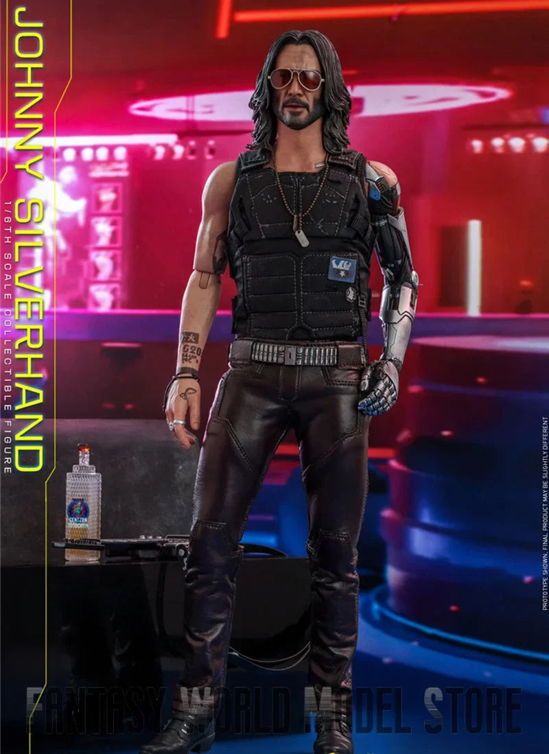 In Stock HOTTOYS VGM47 1/6 Scale Keanu Reeves Cyberpunk Johnny Silverhand 12'' Full Set Collectible Male Action Figure Model