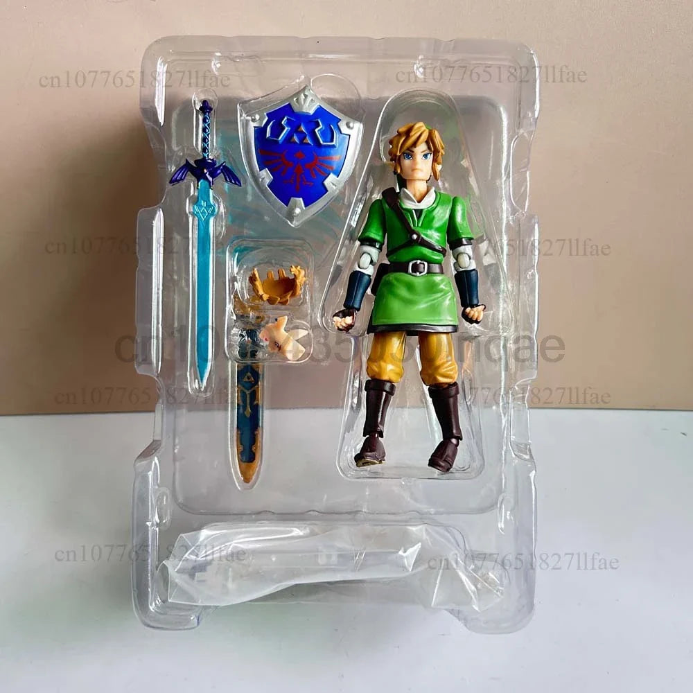Figma 153 The Legend of Zelda Skyward Sword 14cm Link Actionfigur Modell Spielzeug Bewegliche Gelenke Puppe Zimmerverzierung Geschenk für Kinder