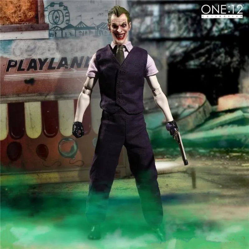 1:12 16cm Dc Comics Joker Scale Articulated Action Figure Collectible Model Superhero Desktop Display Birthday Gift for Fans