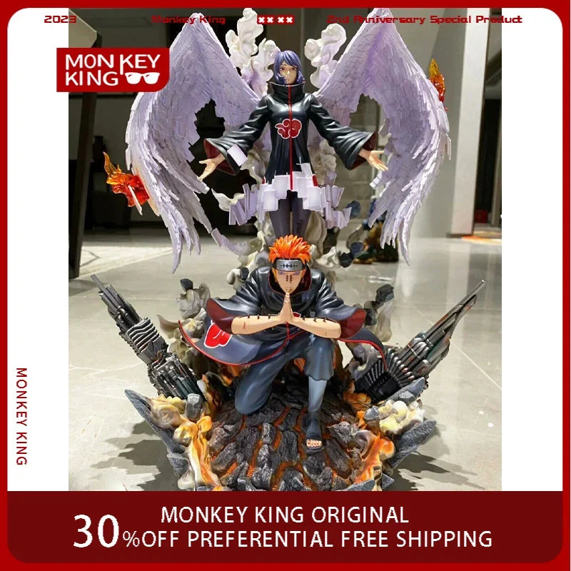 39m Cartoon Figures Pain Konan Angel Peace Anime Collection Model Pvc Desktop Ornament Decorations Holiday Gifts Children Toys