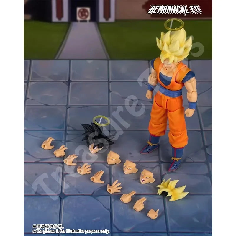 Demoniacal Fit Son Goku Figure Dragon Ball Super Saiyan Son Goku Martialist Forever Anime Action Figures Model Gifts Toys