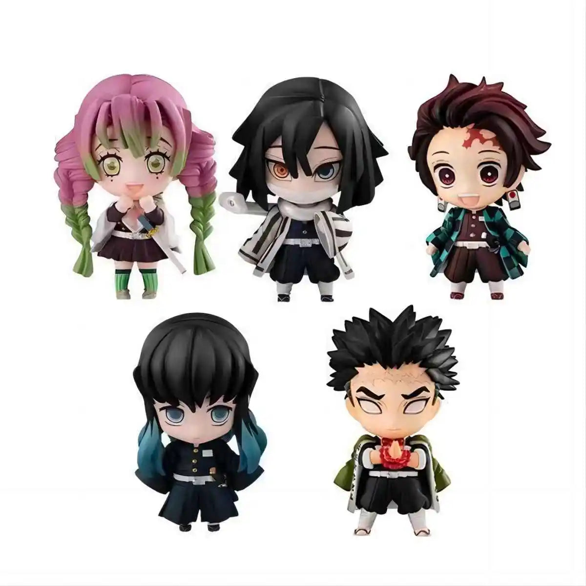 Demon Slayer Anime Figure Tanjiro Nezuko Figurine Zenitsu Inosuke PVC Model Toys Hashira Action Figure Room Decor for Gift