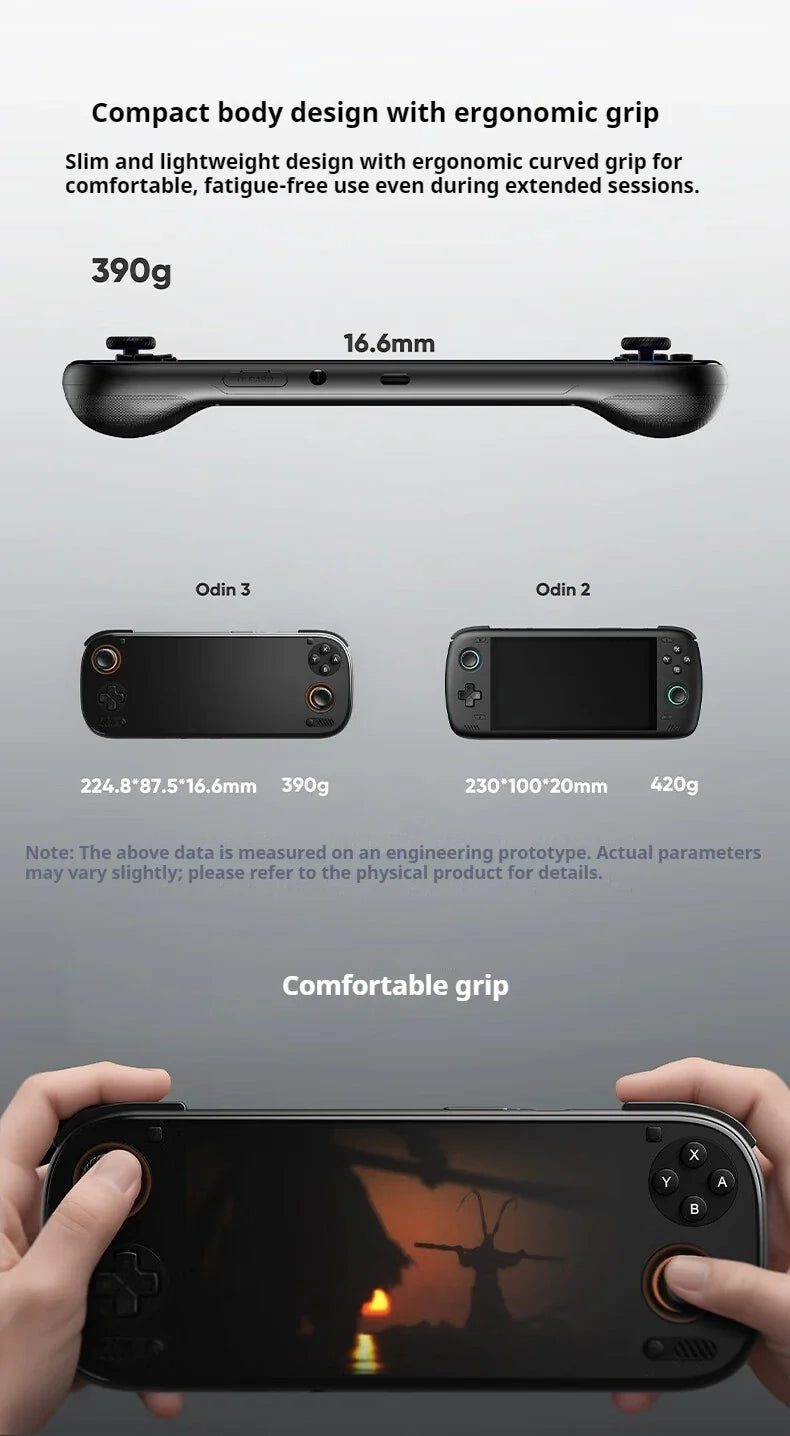 AYN Odin3 Handheld Game Players Qualcomm 8 Elite 6 inche AMOLED 120Hz 8000mAh Game Console Hall Joystick 8000mAh Android Gamepad