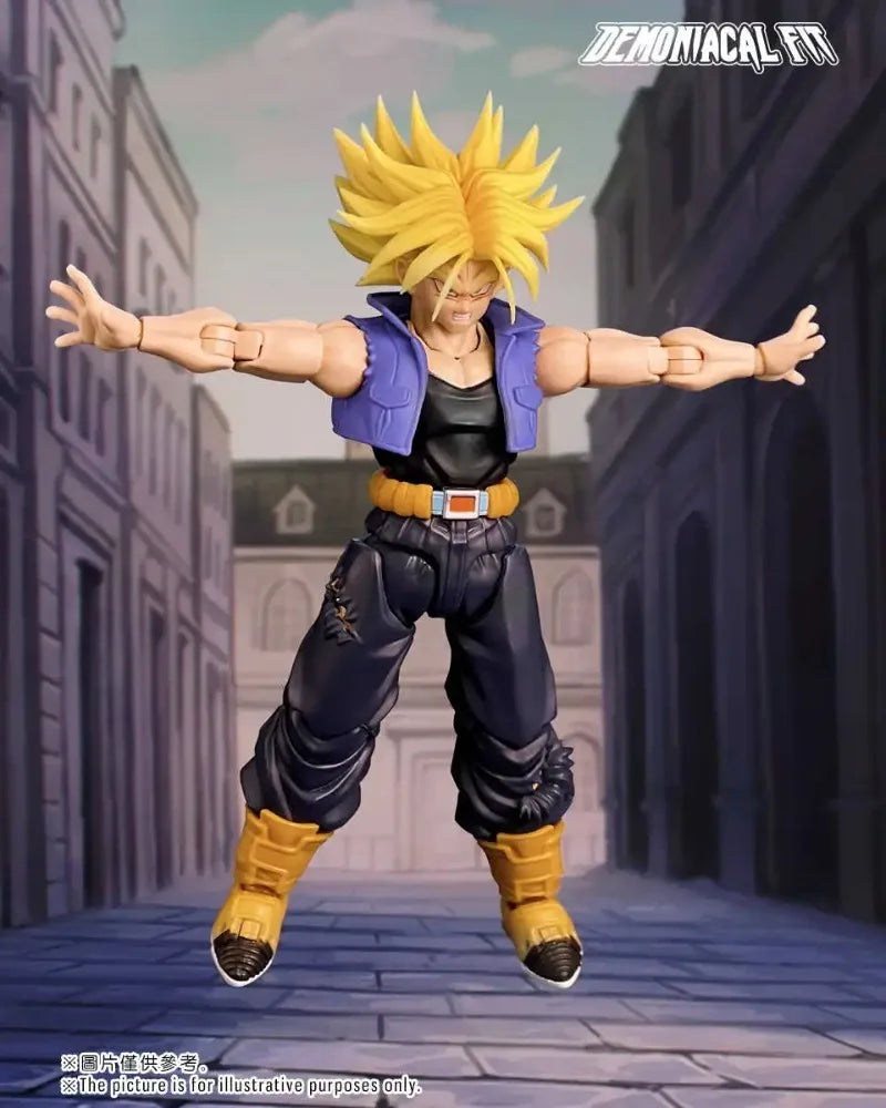 New Dragon Ball Z Demoniacal Fit SHF Super Saiyan Trunks Son of Tomorrow Anime Action Figure Collectible Model Figurine Toy Gift