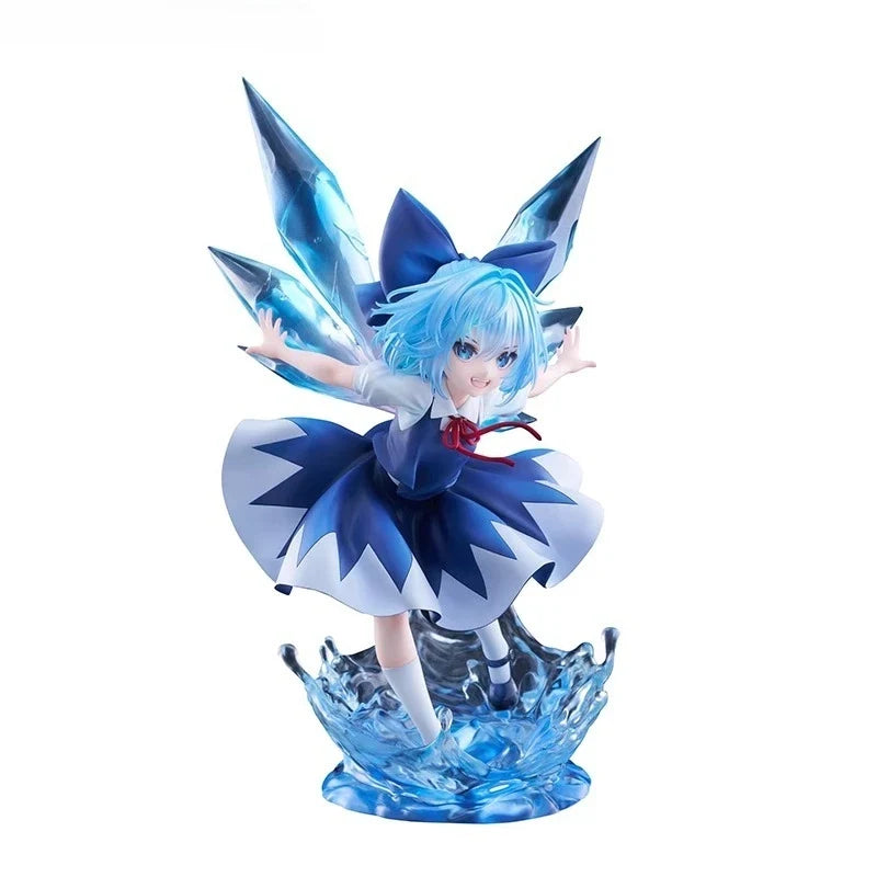 F NEX Original:Touhou Project Cirno Ice Elf 25cm PVC Action Figure Anime Figure Model Toys Figure Collection Doll Gift