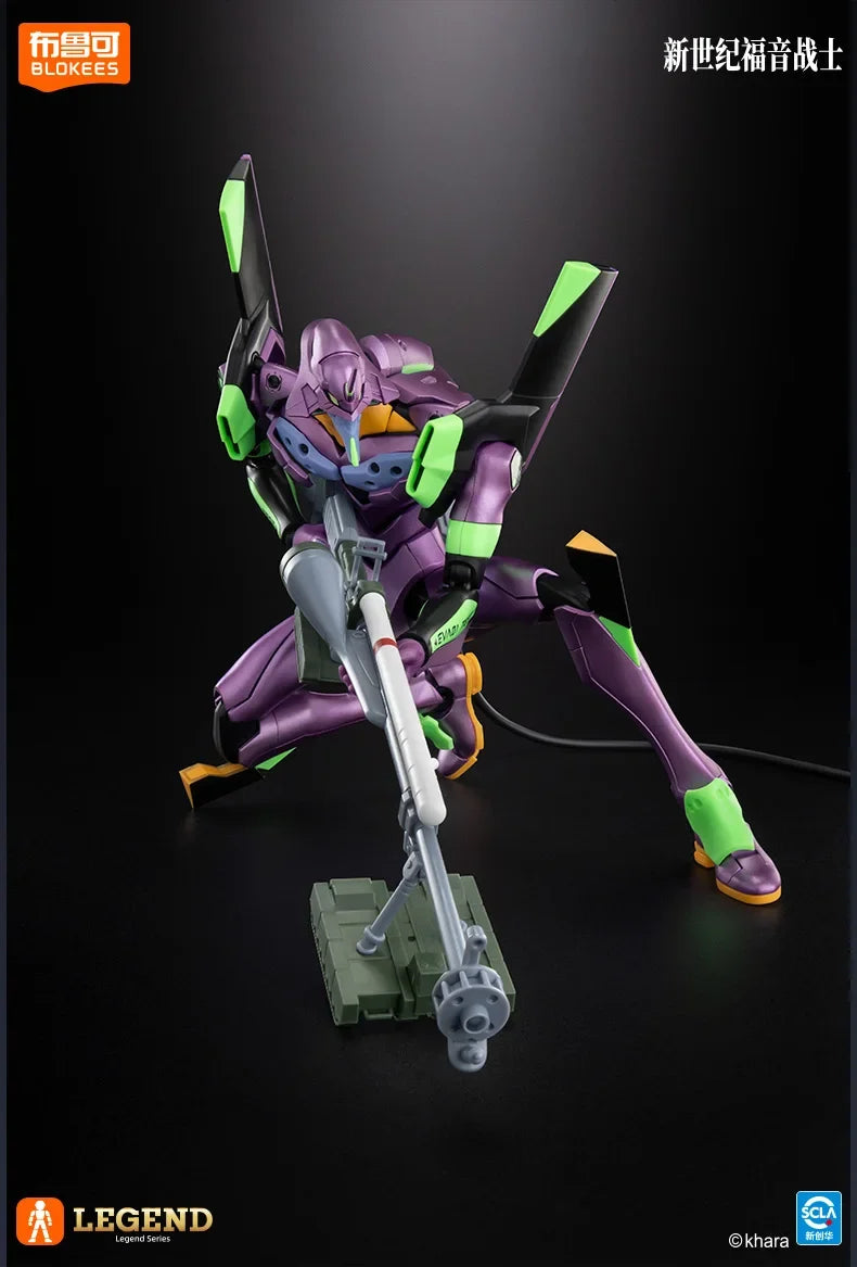 Original BLOKEES Neon Genesis Evangelion EVA-01 Miracle Edition Mari Rei Ayanami Battle Suit Anime Figure Toys Halloween Gift