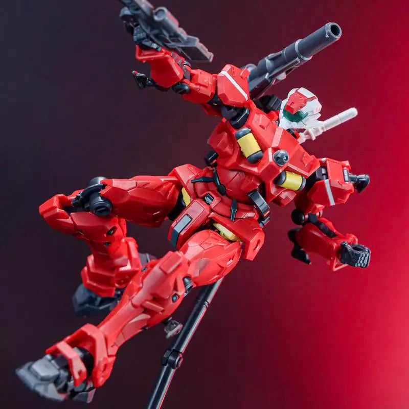 New HG 1/144 GQ Gquuuuuux Light Cannon Green Red KO Assembly Model Kit Mecha Figure Toys Gift Collectible Figurine