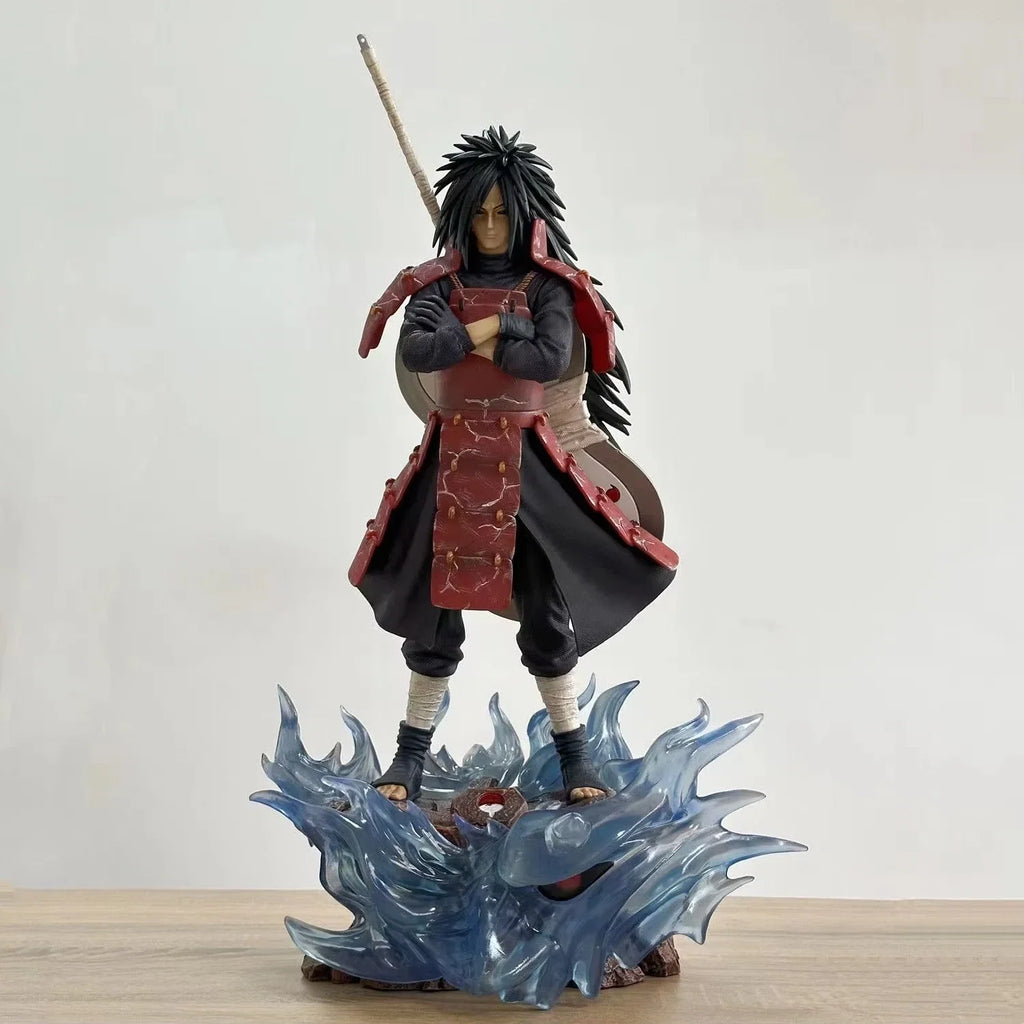 42cm Uchiha Madara Figure Naruto Shippuuden GK Action Figurine PVC Manga Statue Collection Ornament Model Kid Christmas Toy Gift