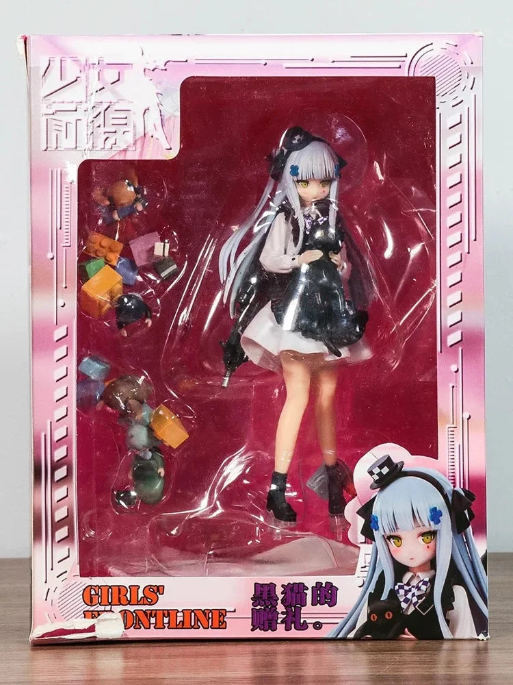 Hk416 Girls Frontline Anime 21cm Groza Model Doll Pvc Anime Action Figure Collect Statue Decoration Children'S Toy Birthday Gift