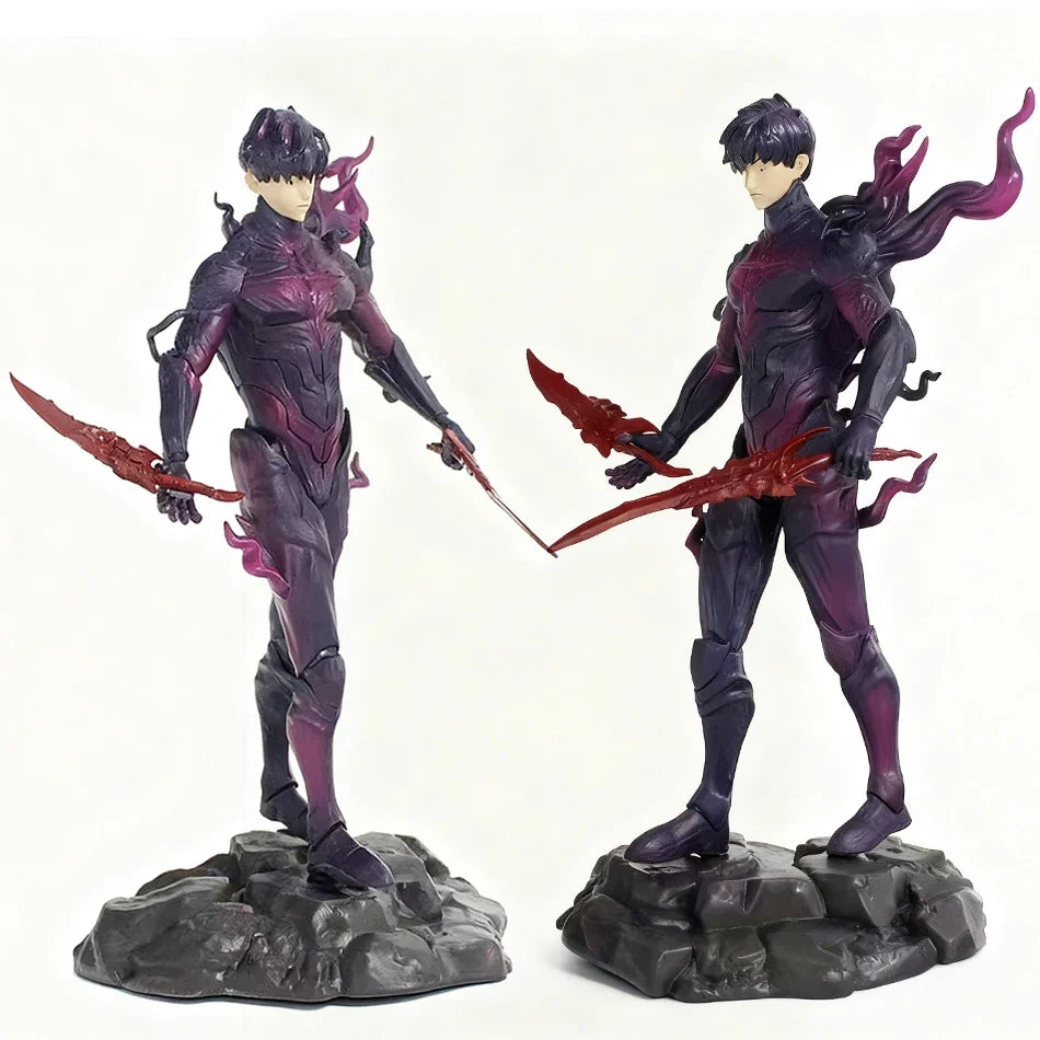 2026 New Year Gift Leveling Sung Jinwoo Hunter Form Standing Pose Collectible Figure Holiday Gift Model Toy