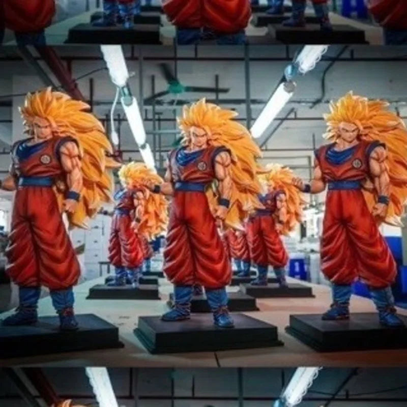 JT Studio 2% 1/4 Goku 54cm Dragon Ball Anime Figures Super DBZ Dragonball Saiyan 3 SSJ3 Action Figure Statue Collectible Toy
