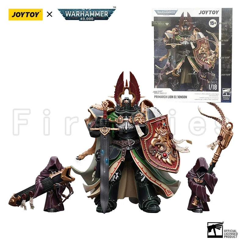 1/18 JOYTOY Action Figure 40K Dark Angels Primarch Lion El‘Jonson Re-issue Version Anime Model Toy