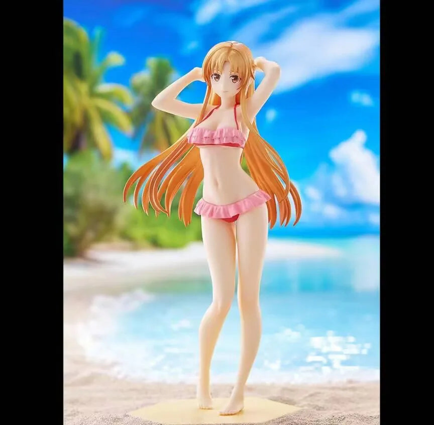 lowest price Japanese original anime figure Yuuki Asuna swimsuit ver  action figure collectible model toys for boys