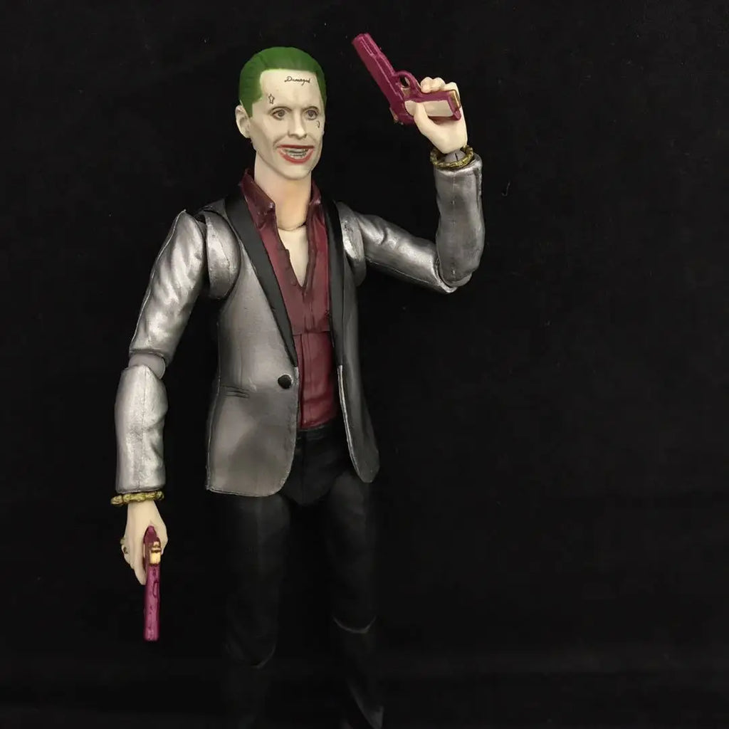 SHF Anime Marvel The Avengers Suicide Squad Joker Figurine Model PVC Action Toys New Year's Christmas Gifts 16cm