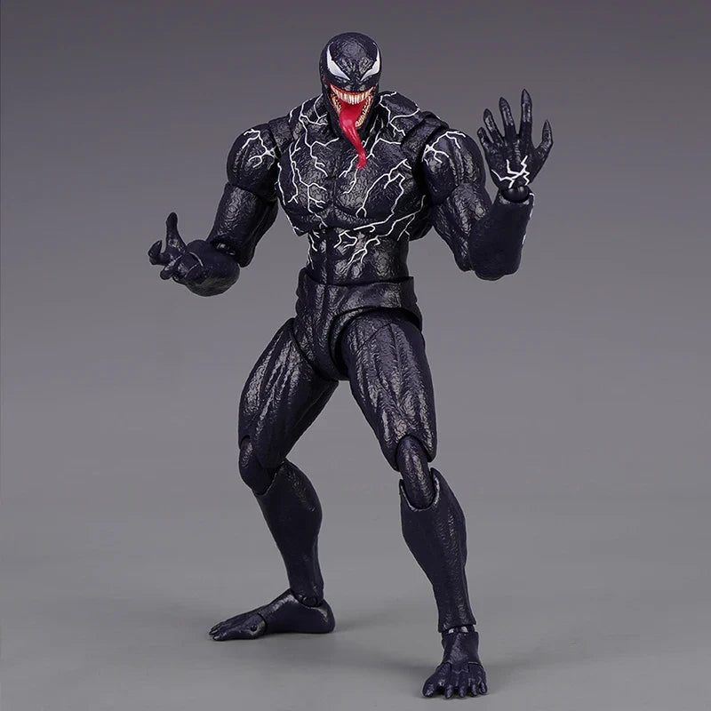 SHF Venom Action Figure Joint Movable Toys Venom 2 Symbiont Change Face Statue Model Doll Collectible For Toy Gift