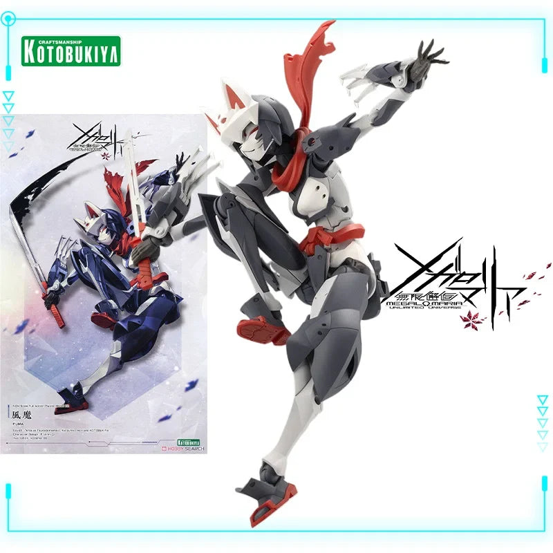 Kotobukiya Original Genuine Megalomaria Unlimited Universe Fuma 16cm Assembly Model Mobile Suit Girl Action Figures Toys Gift