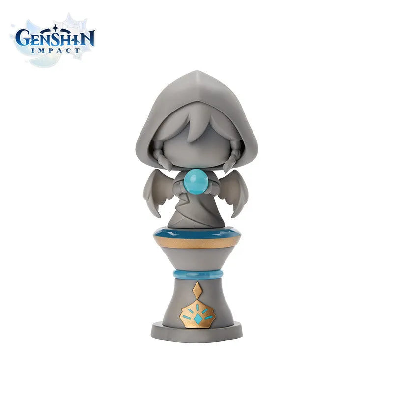 Anime Genshin Impact Kawaii Figure Paimon Amber Klee Kelly Action Figure Cute Game Figurine Model Kid Toys Children's Day Gifts