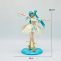 New Noble and Elegant Swan Ballet Hatsune Miku Pvc Character Model Ornament Animation Collector Statue Desktop Decoration