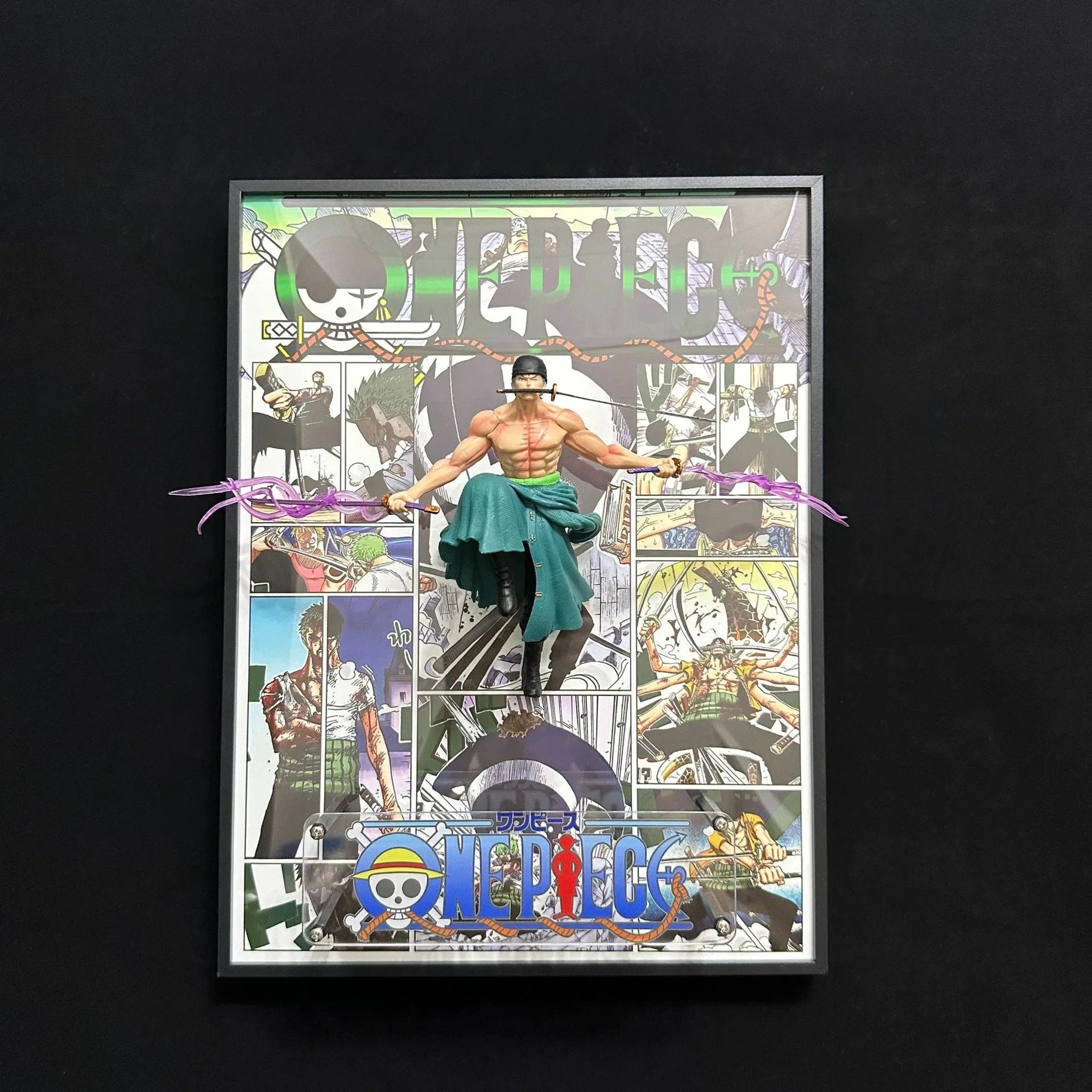 One Pieces Poster 3D Edward Newgate Anime Figure Art Poster Painting Wall Art Retro Posters Decorative Paintings For Home Gifts
