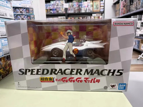 100%Original in Stock Bandai Superalloy Speed Racer Mach GoGoGo Mach 5 Anime Character Assemble Toy Model Ornaments Collection