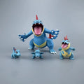 Neue Pokemon Cartoon Anime Action Figur Totodile Tyracroc Impergator Desktop Statue Modell Spielzeug Geschenk Sammlerstück Handgemachte Kunst