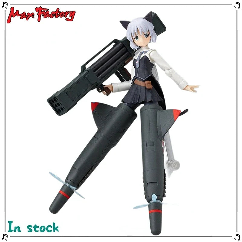 Original Max Factory Figma #142 Strike Witches Sanya V. Litvyak Anime Figures Model Toys Gift Collection
