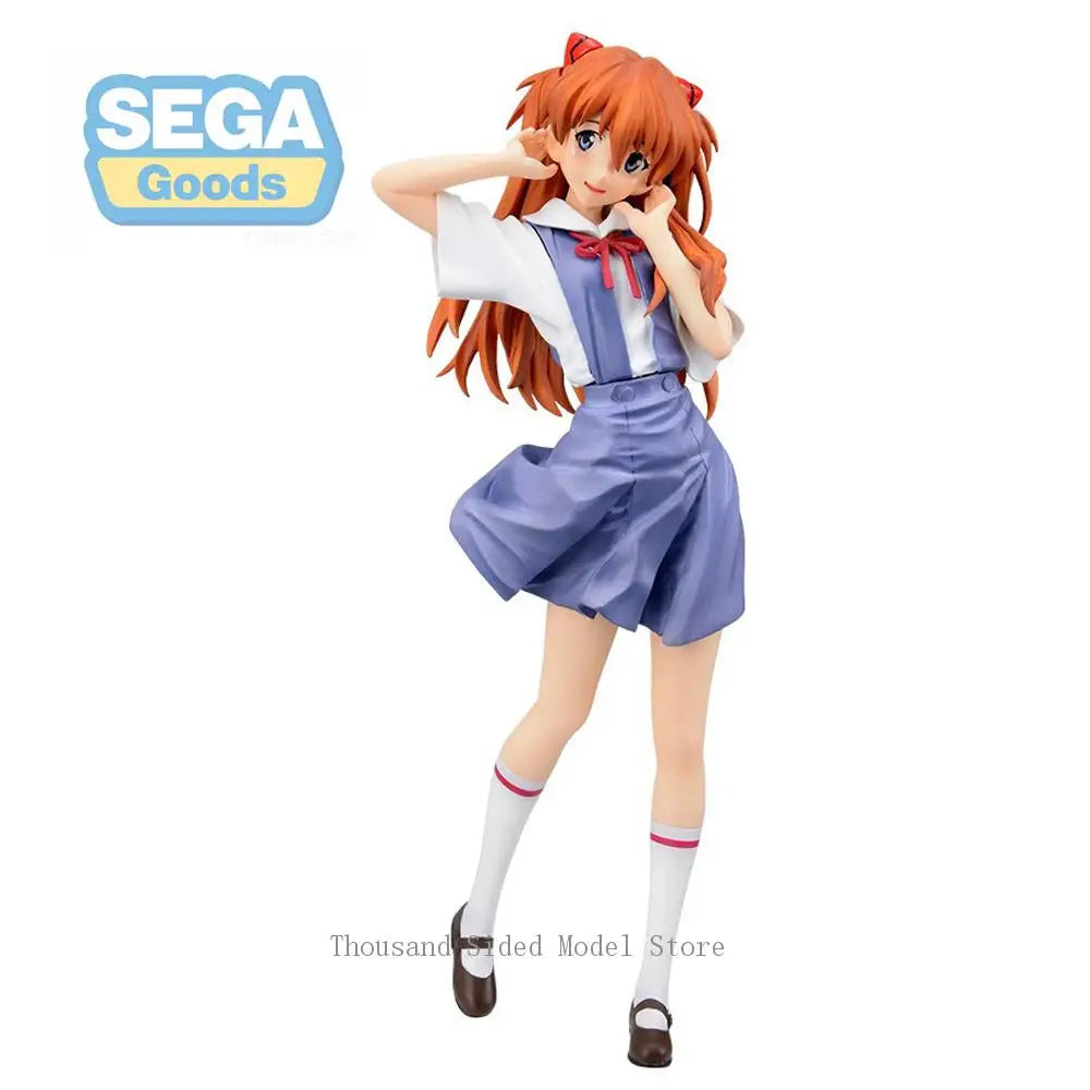 In Stock Original SEGA XStellar EVA Asuka Langley Soryu Seifuku ver. NEON GENESIS EVANGELION Anime Figure Model Toys Collectible