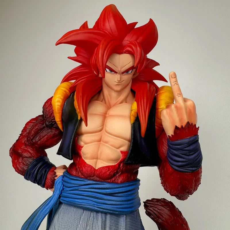 Dragon Ball Super Saiyan 4 Gogeta Statue 33cm Anime Figure Model JT Desktop Decor GK Collectible Gift for Boys
