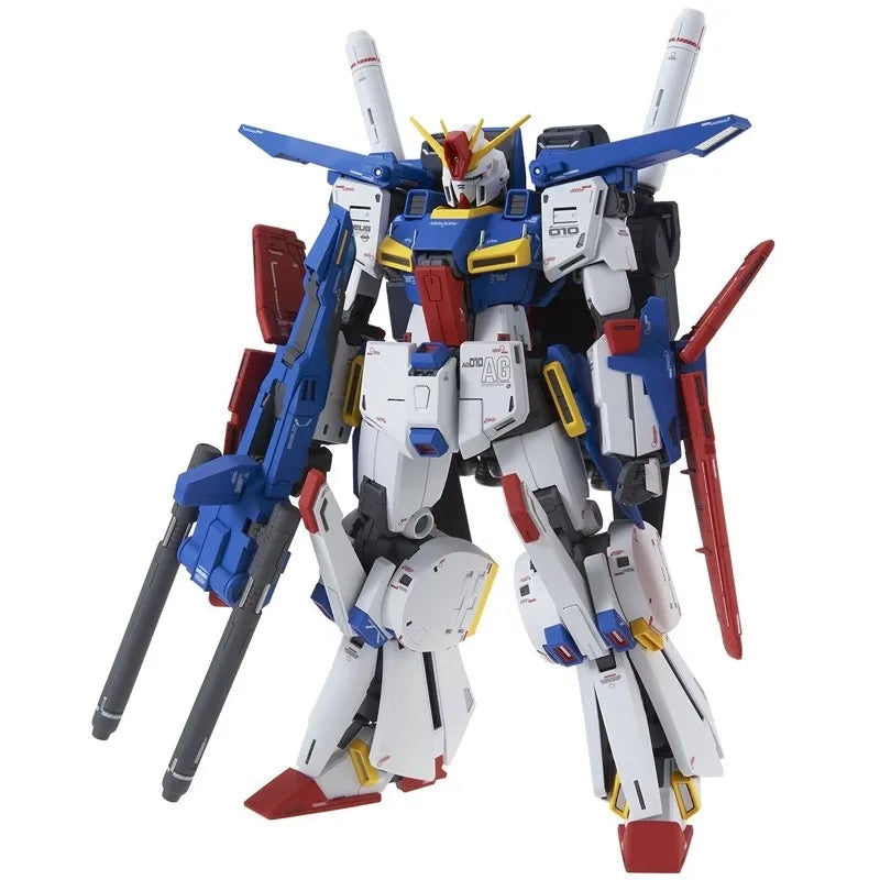 Bandai Original MG Master Grade Series MG196 MSZ-010 ZZ Gundam Ver.KA Anime Action Assembly Figures Model Toys Collectible Model