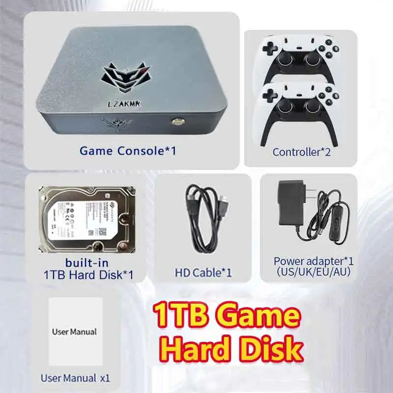 Dual System NEW AK1 CPU-I5 6600 Game Box 99999+GAME 8/16G RAM 2/4TB Game System For PS2 PS3 WII SS NGC Sega Saturn Retro Intel