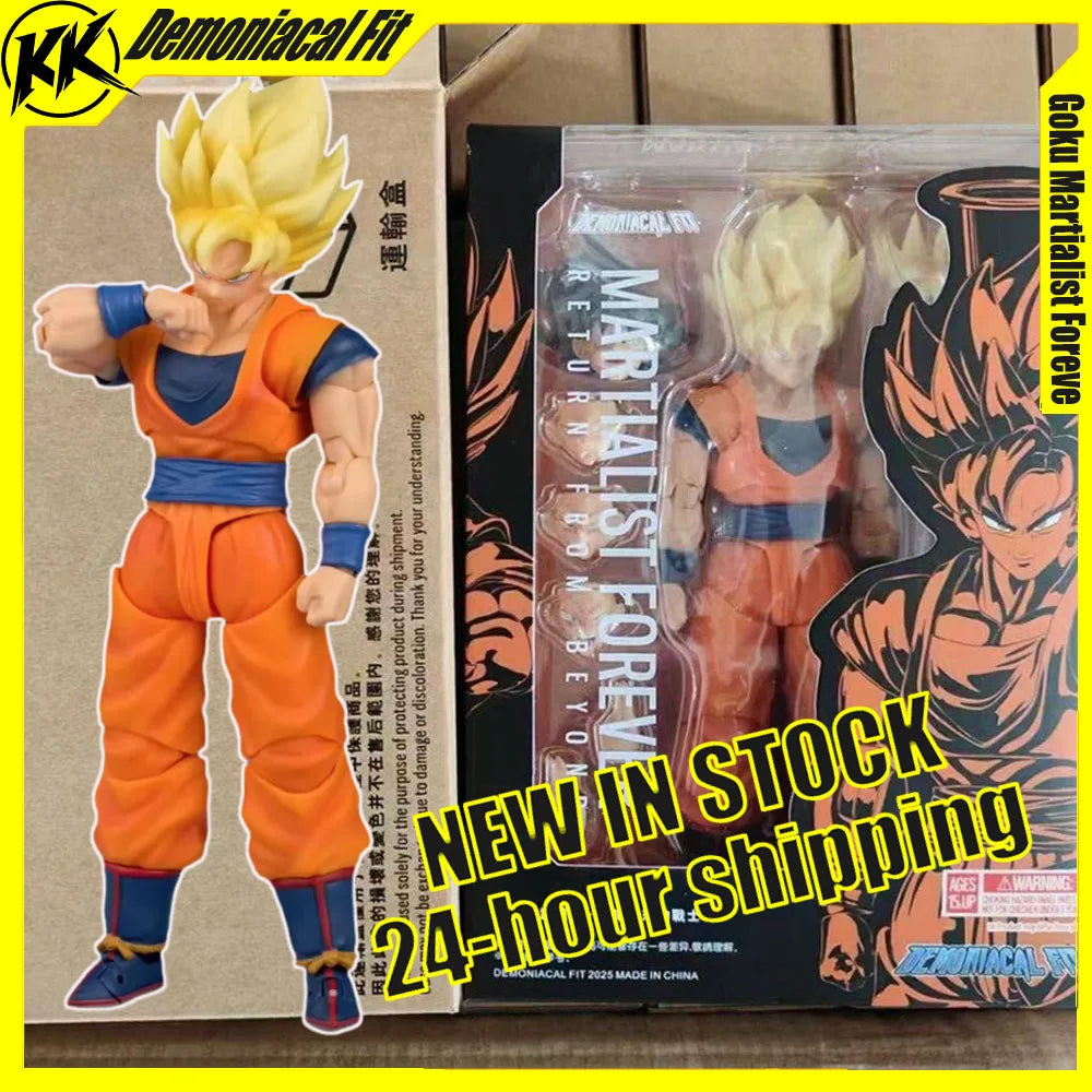 NEW Demoniacal Fit Son Goku Figure Dragon Ball Z SHF 3.0 Goku Figurine Martialist Forever Return From Beyond Action Figures GIFT