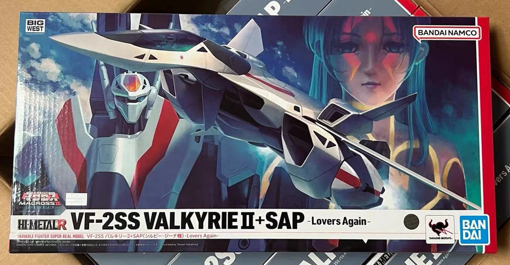In Stock Original BANDAI HI-METAL R Macross Lovers Again VF-2SS Valkyrie II ASP Figure Anime Action Model Genuine Boxed Toy