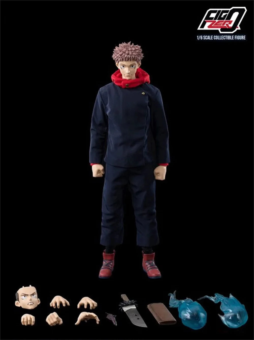 Threezero 3Z03740M0 1/6 Scale Anime Jujutsu Kaisen Male Character Itadori Yuji Full Set 12" Action Figure Model Toys