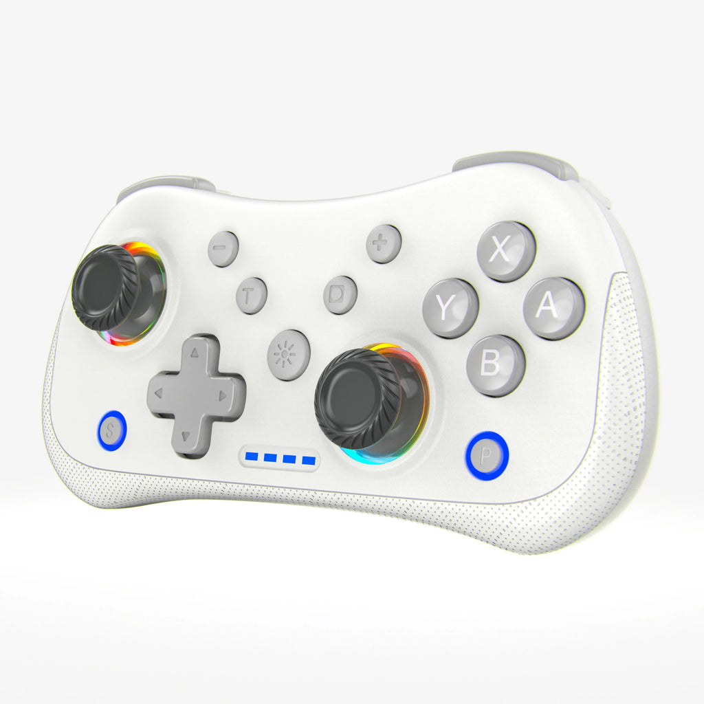 Multi-Functional Wireless Game MINI Gamepad for Switch with RGB Lights and Hall Rocker, Support Burst Function