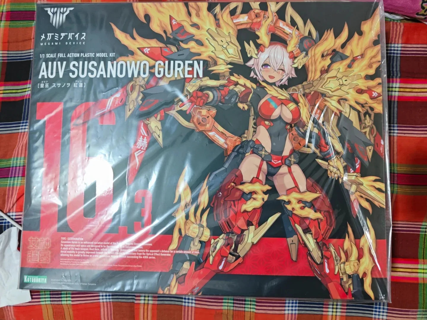Original Kotobukiya Megami Device AUV SUSANOWO GUREN in Stock Anime Collection Figures Action Assemble Toy Gift for Children