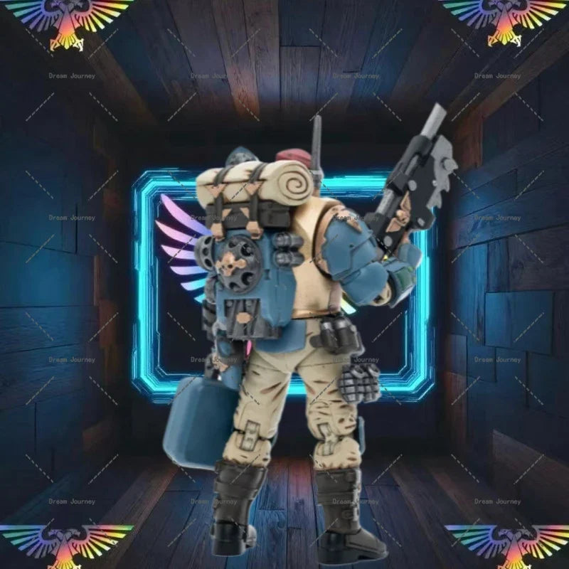 JOYTOYWarhammer 40k 1/18  Astra Militarum Tempestus Scions Command Squad 55th Kappic Eagles MedicAction Doll Toy Collection