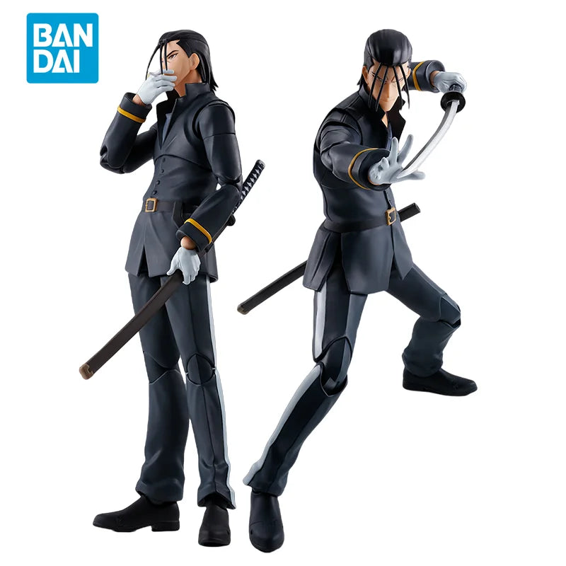 Spot Direct Delivery Bandai Original Rurouni Kenshin Anime Figure SHF Saitou Hajime Action Figure Toys for Children Gift