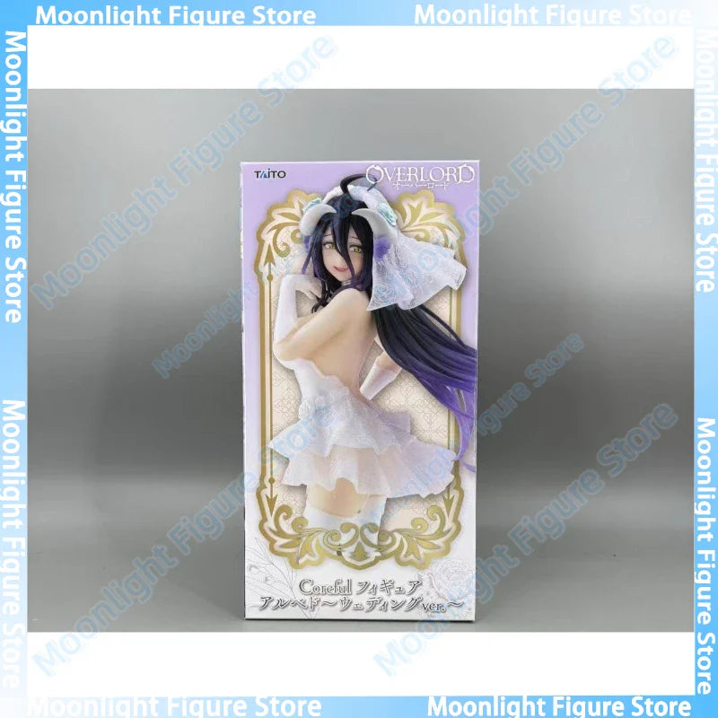 Auf Lager TAITO Coreful Overlord Albedo Hochzeitskleid Desktop Süße Puppen Anime Actionfigur Spielzeug Geschenk Modell Kollektion