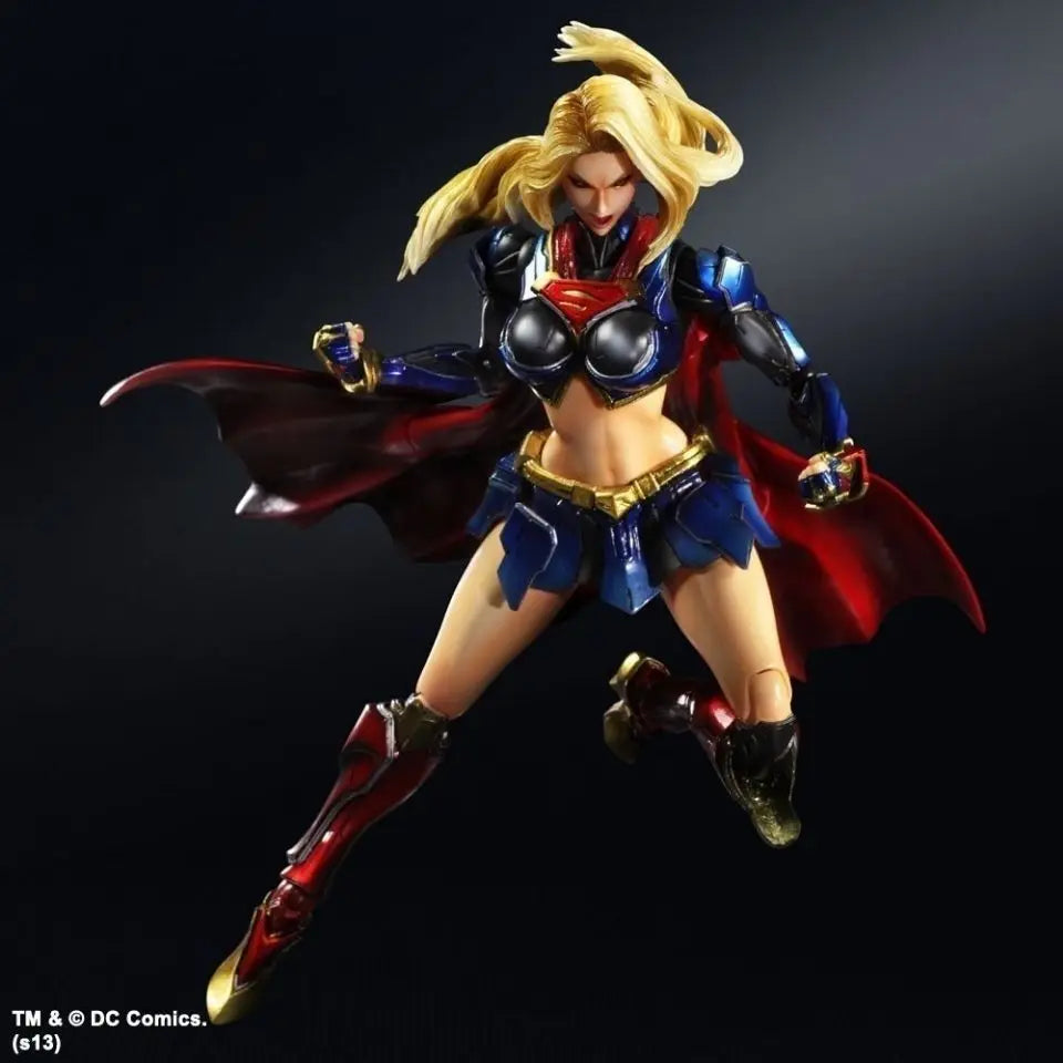 Inventory Justice League Play Arts Change Supergirl Pa Change Supergirl Super Mobile Doll Handmade Holiday Gift Cartoon Anime
