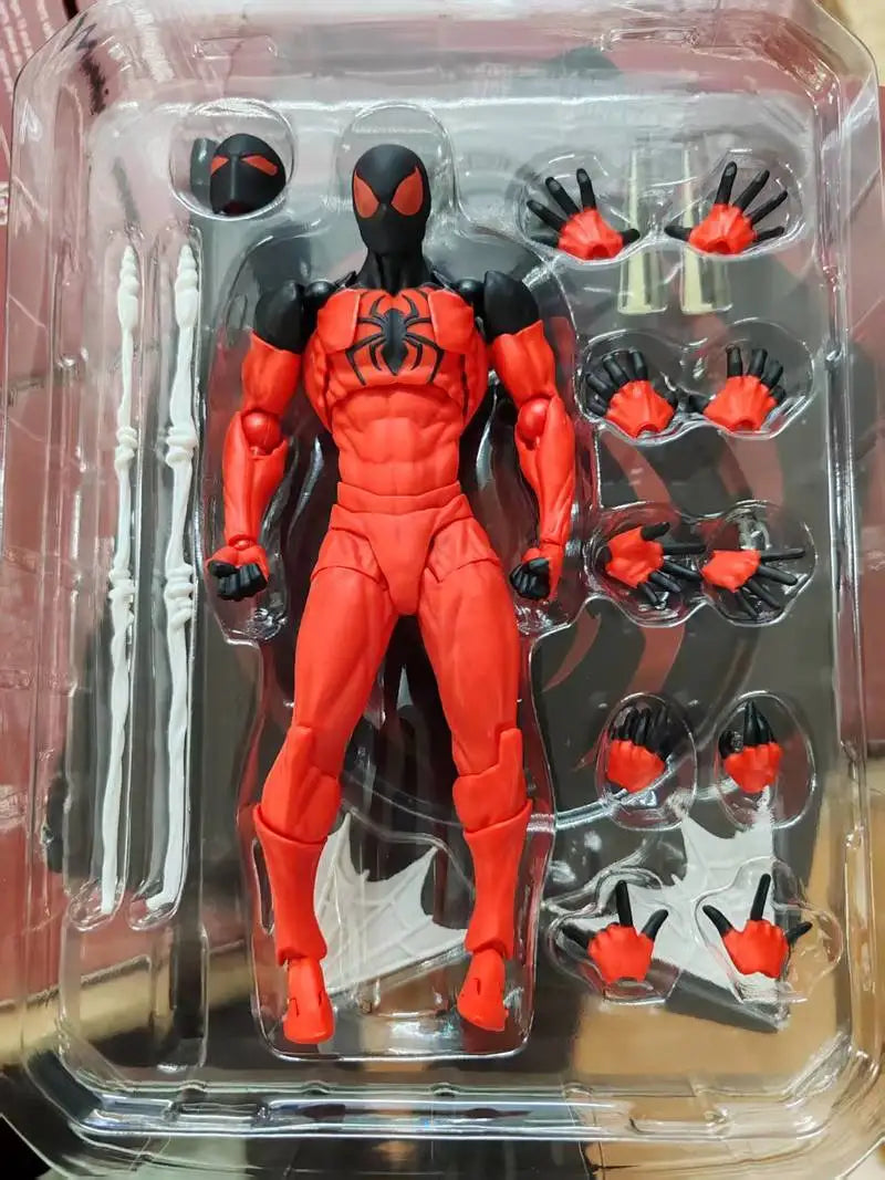 Hot Spider-Manr Action Figure Scarlet Spider Figures Joints Movable Collectible Doll Spiderman Model Toy Desktop Ornaments