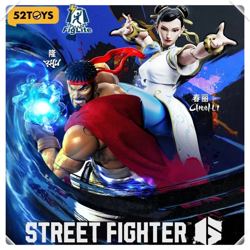 Offizielle 52toys Lightning Dance 1/12 Figlite Street Fighter 6 Chun-Li Ryu Bewegliche Actionfigur PVC Spielzeug Sammlerstück Geschenk
