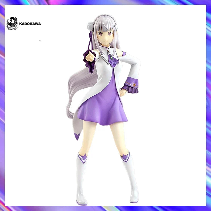 Original in Stock KADOKAWA KDColle LIGHT Re: ZERO - Starting Life in Another World Emilia Figures Model Toy Gift Collection