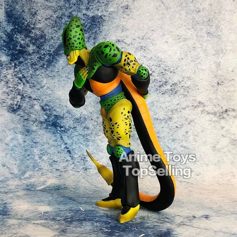 30cm/11.81in Anime Dragon Ball Z Figure Super Saiyan Second Form Cell Figure PVC Collectible Model Toys Gifts