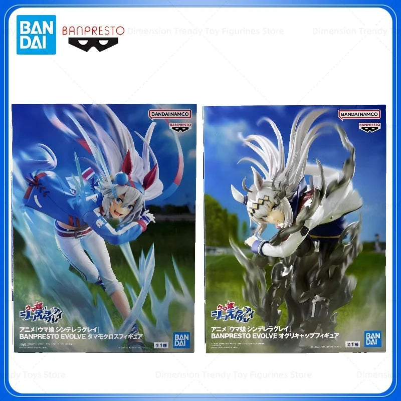 Bandai In Stock Banpresto Original Anime Evolve Umamusume Tamamo Cross Oguri Cap Action Figure Model Toys Collectible Gift DT