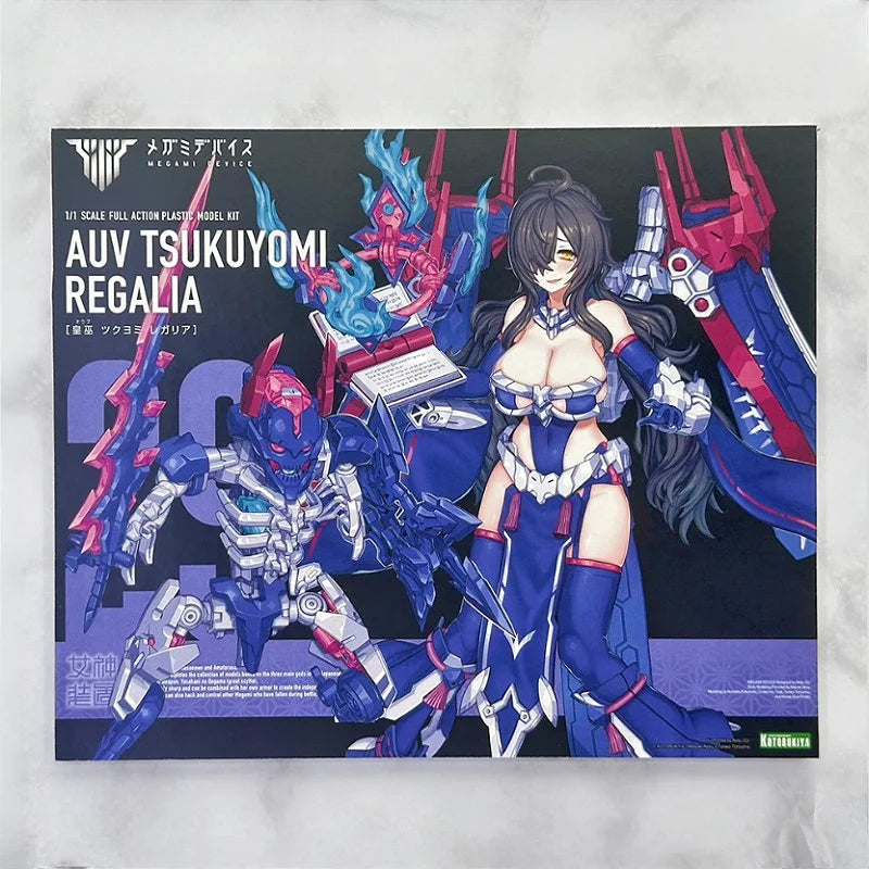 Kotobukiya Auv Tsukuyomi Regalia KP702 Megami Device Series ‌Anime Figure Frame Arms Gir Assembly Mech Model Desktop Ornament