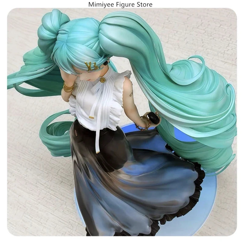 Hatsune Miku Casual Wear 27cm Standing Pose Anime Figure Model Statue Desktop Decoration Gift Collection