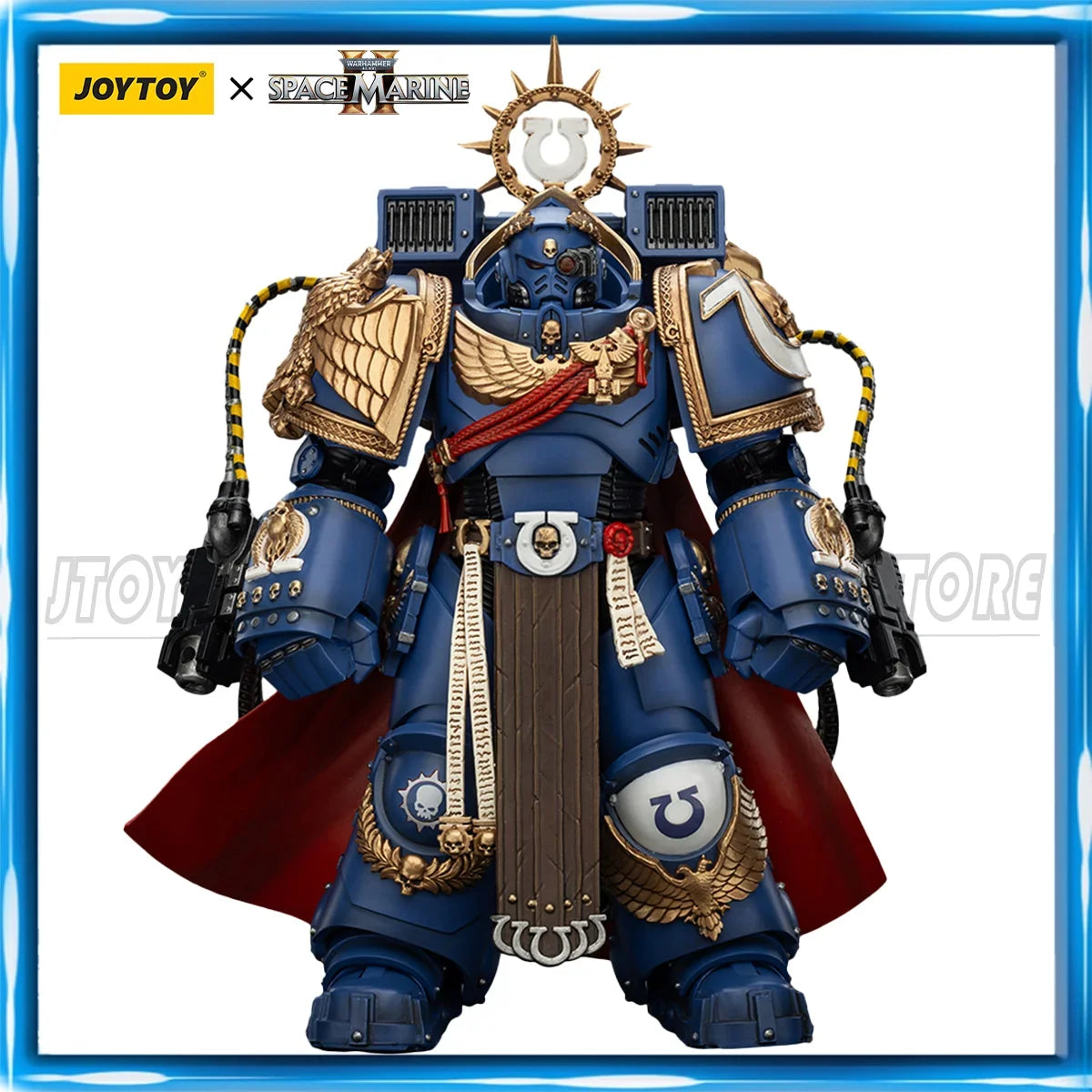 JOYTOY Warhammer 40K 1/18 Action Figure Ultramarines Marneus Calgar, Chapter Master Anime figures Toys Collection