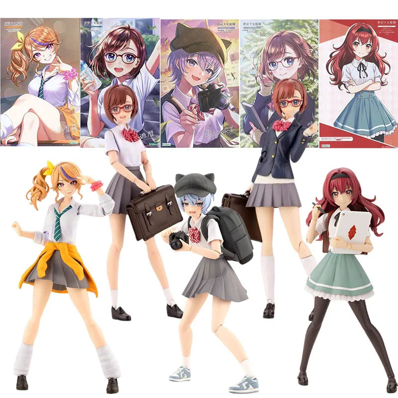 Kotobukiya Creative Color Girls Garden Model Kit Sousaishojoteien Eimi Seira Ichijo Emma Koyomi Anime Figure Action Figures Toys